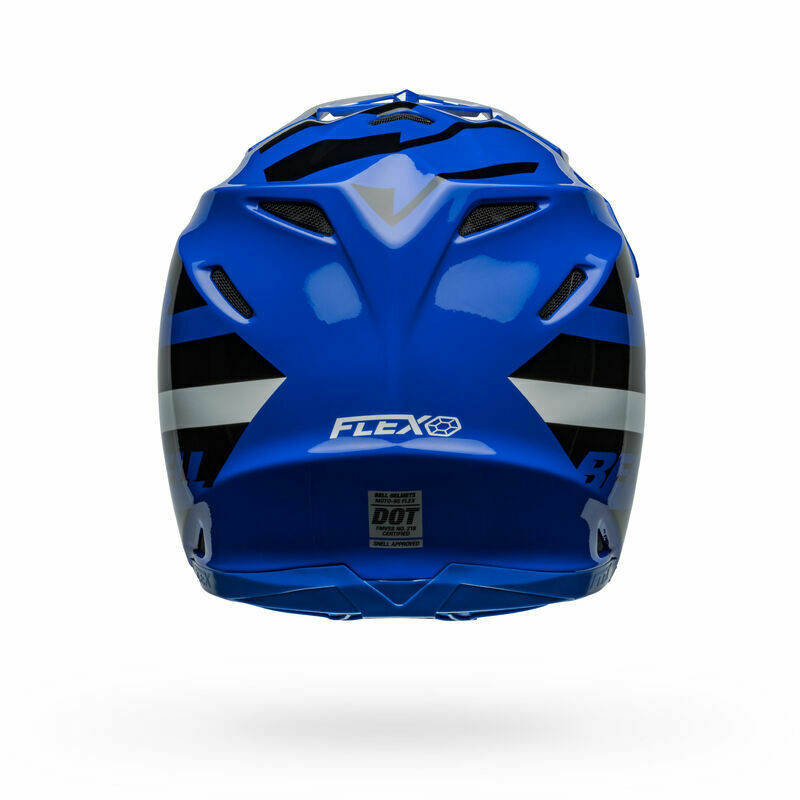 Bell Moto-9S Flex Banshee Blue White Helmet