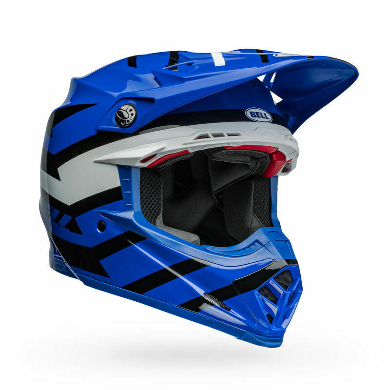 Bell Moto-9S Flex Banshee Blue White Helmet