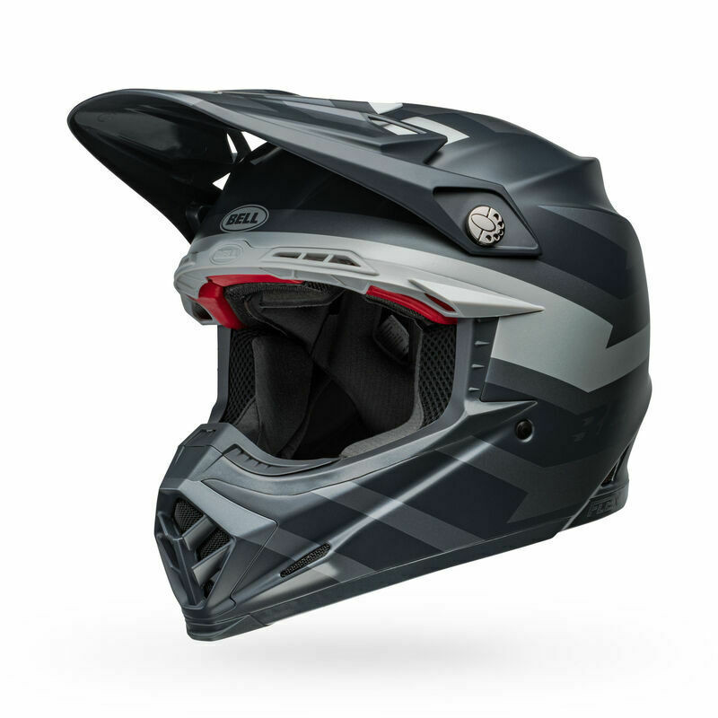 Bell Moto-9S Flex Banshee Satin Black Silver Helmet