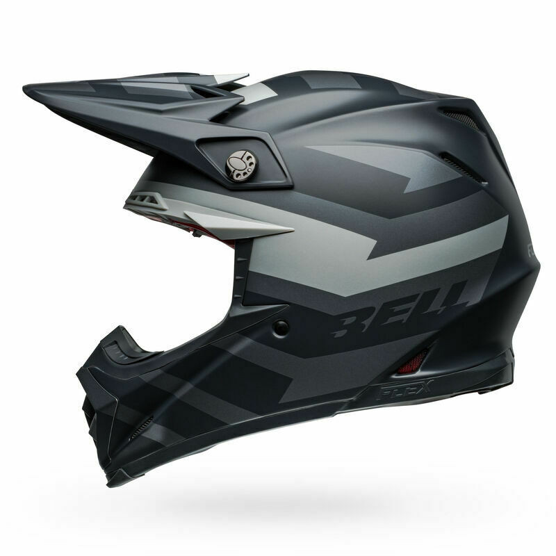 Bell Moto-9S Flex Banshee Satin Black Silver Helmet