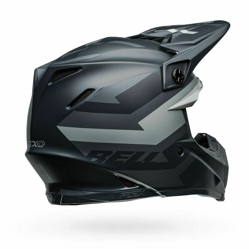 Bell Moto-9S Flex Banshee Satin Black Silver Helmet