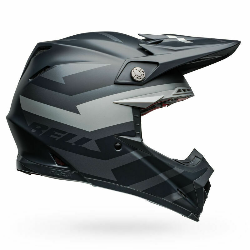 Bell Moto-9S Flex Banshee Satin Black Silver Helmet