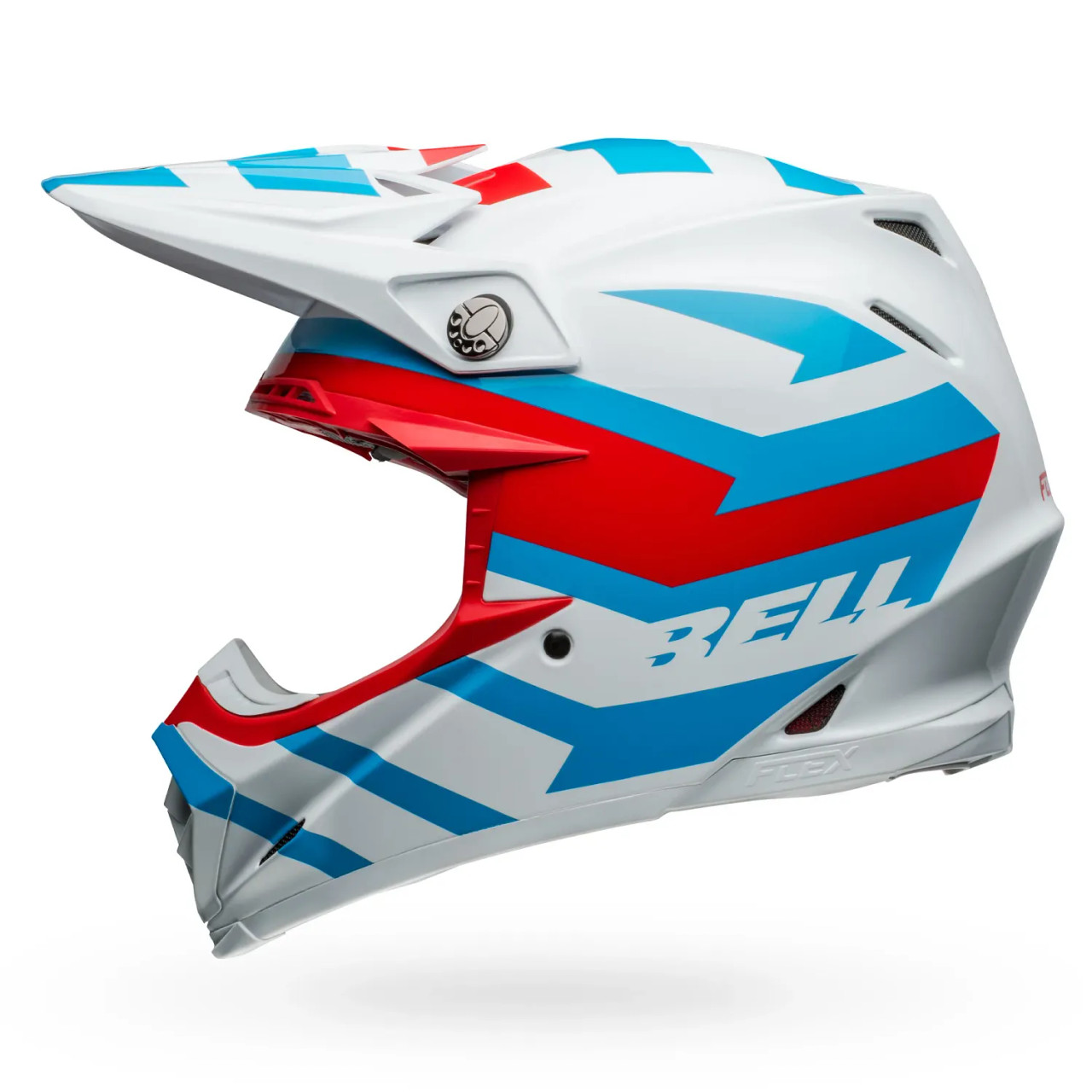 Bell Moto-9S Flex Banshee White Red Helmet