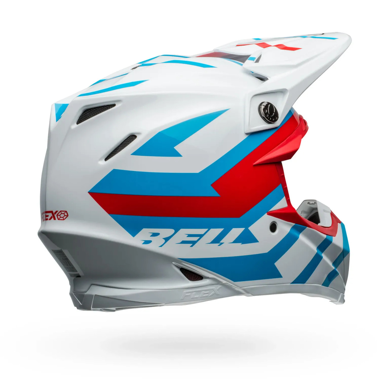 Bell Moto-9S Flex Banshee White Red Helmet