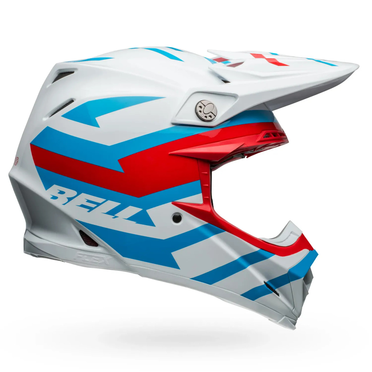 Bell Moto-9S Flex Banshee White Red Helmet