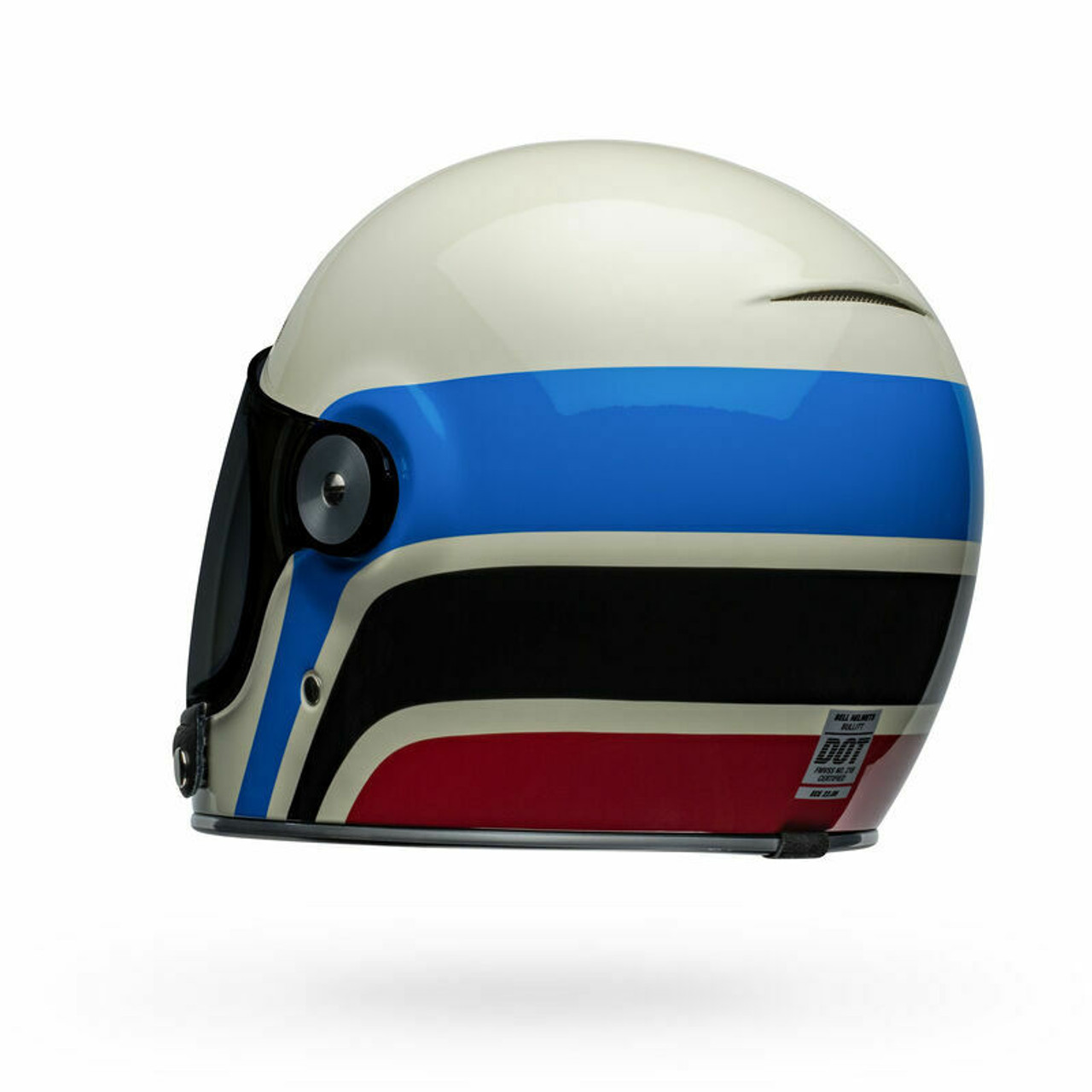 Bell Bullitt Speedway Vintage White Blue Helmet - Speed Addicts