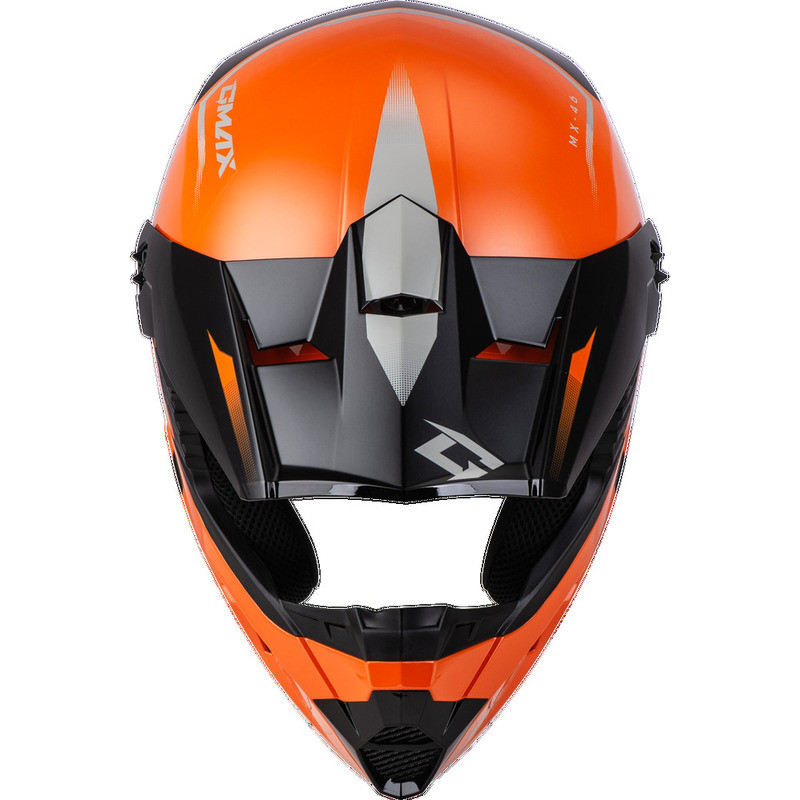 Gmax MX-46 Compound Orange Black Grey Helmet