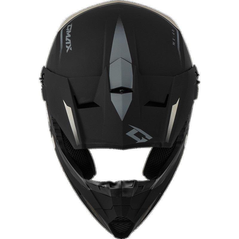 Gmax MX-46 Compound Matte Black Grey White Helmet