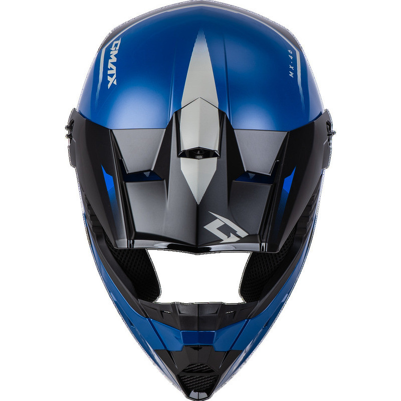 Gmax MX-46 Compound Blue Black Grey Helmet