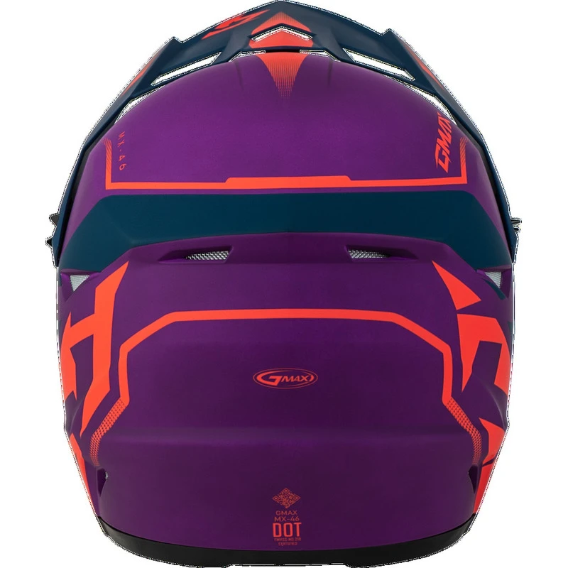 Gmax MX-46 Compound Matte Purple Coral Blue Helmet
