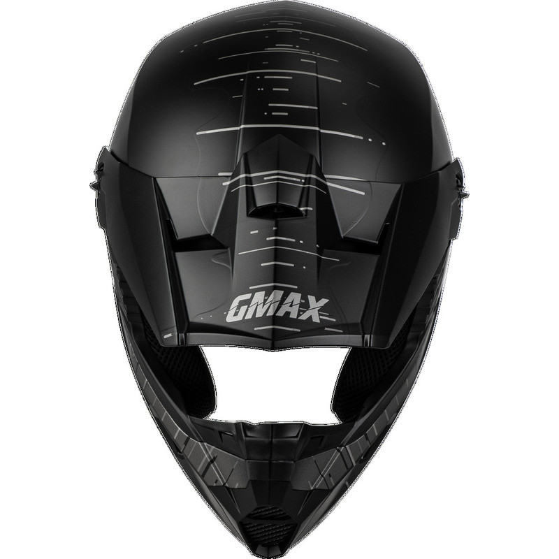 Gmax MX-46 Frequency Matte Black Grey Helmet