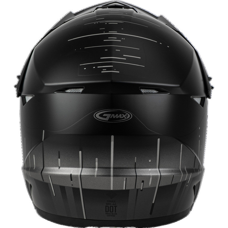 Gmax MX-46 Frequency Matte Black Grey Helmet
