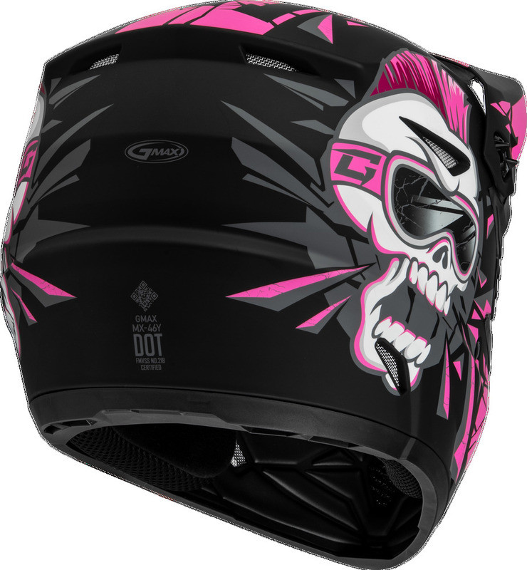 Gmax MX-46Y Unstable Black Pink Helmet