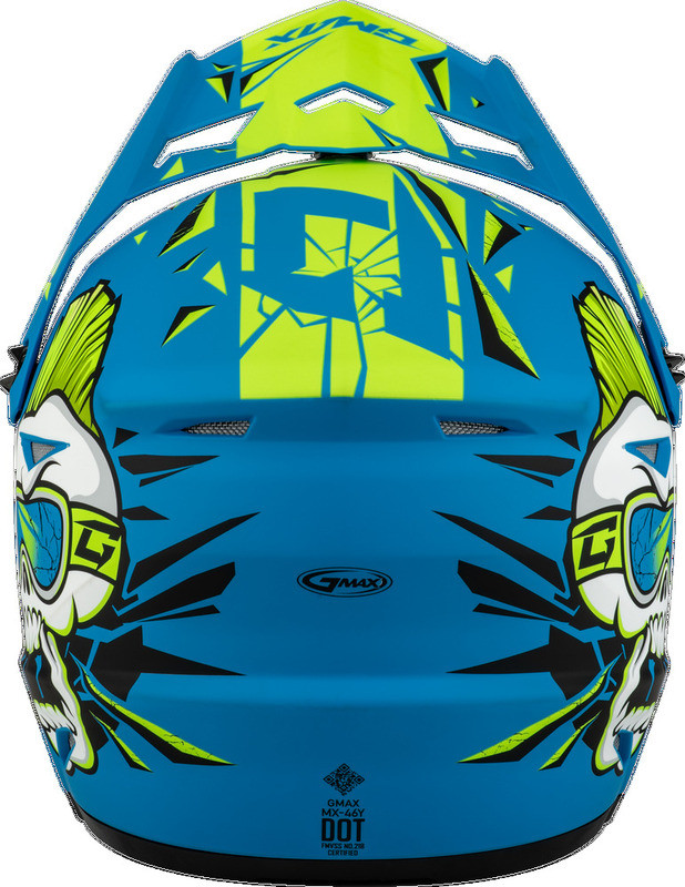 Gmax MX-46Y Unstable Matte Blue Green Helmet