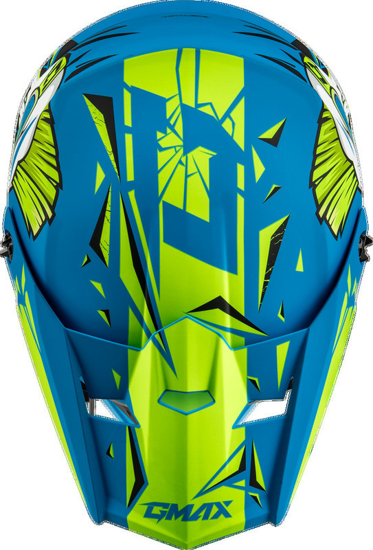 Gmax MX-46Y Unstable Matte Blue Green Helmet