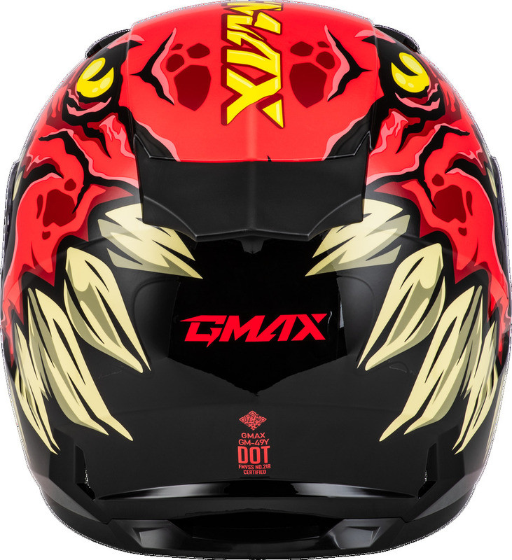 Gmax Youth GM-49Y Drax Snow Red Helmet