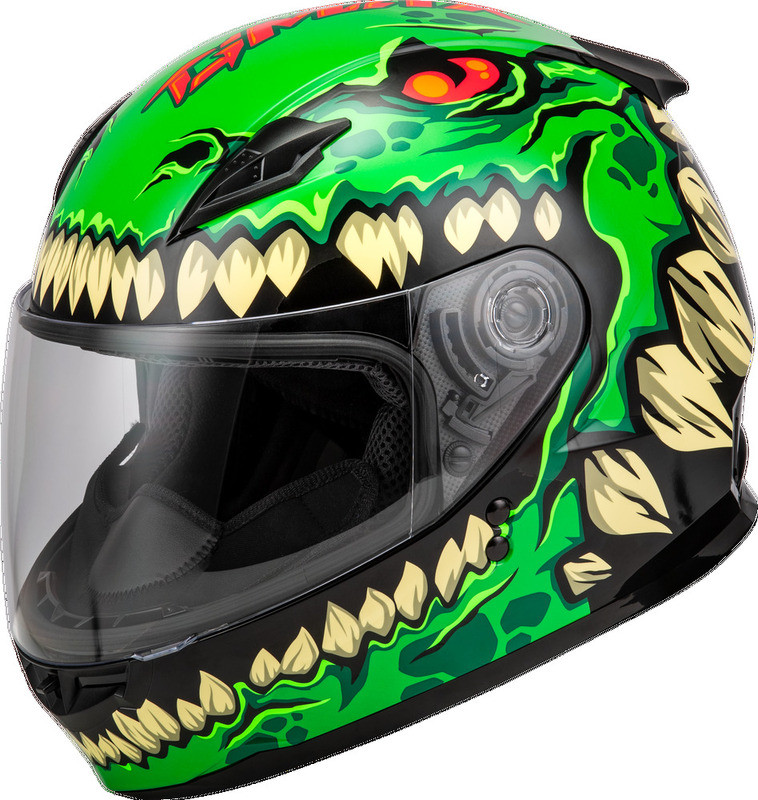 Gmax Youth GM-49Y Drax Green Helmet