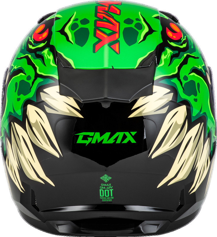 Gmax Youth GM-49Y Drax Green Helmet