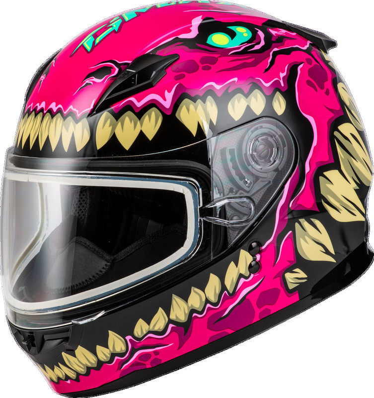 Gmax Youth GM-49Y Drax Snow Pink Helmet
