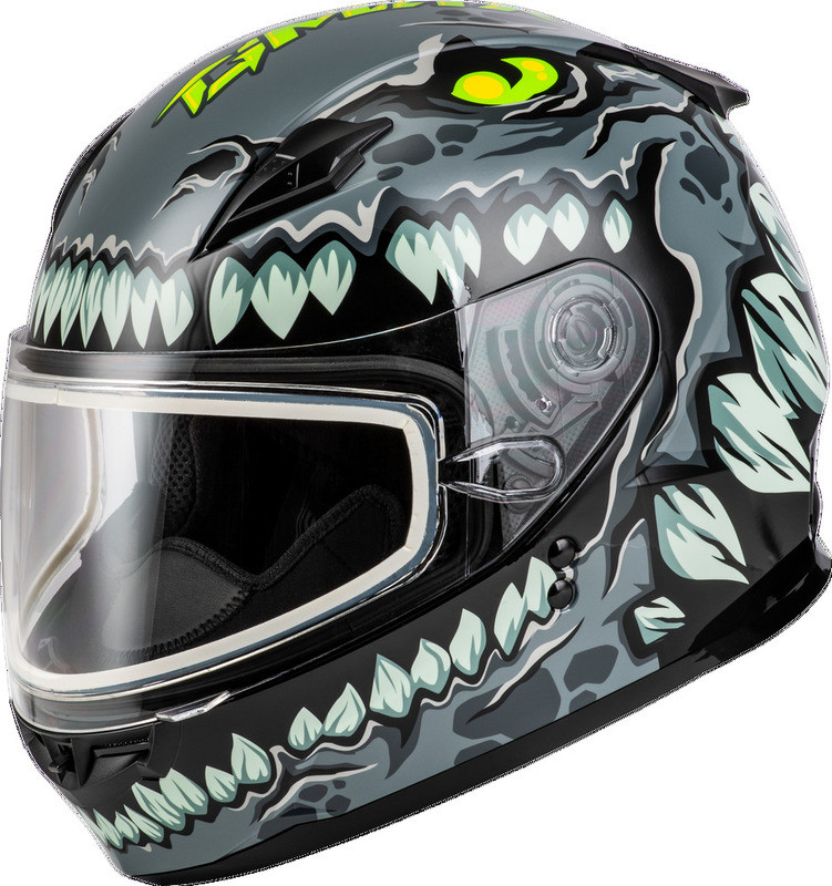 Gmax Youth GM-49Y Drax Snow Grey Helmet