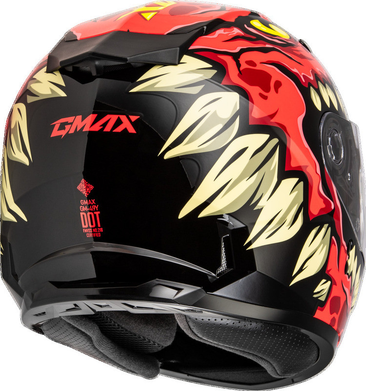 Gmax Youth GM-49Y Drax Red Helmet