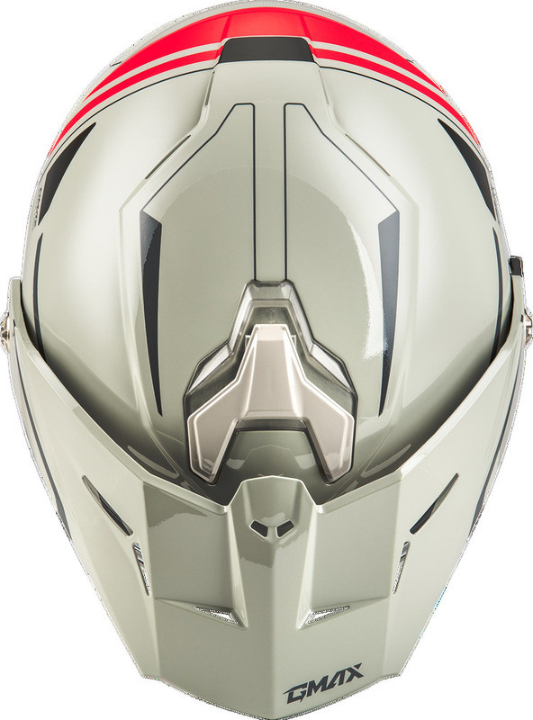 Gmax MD-74S Spectre Snow Helmet Electric Shield White Red