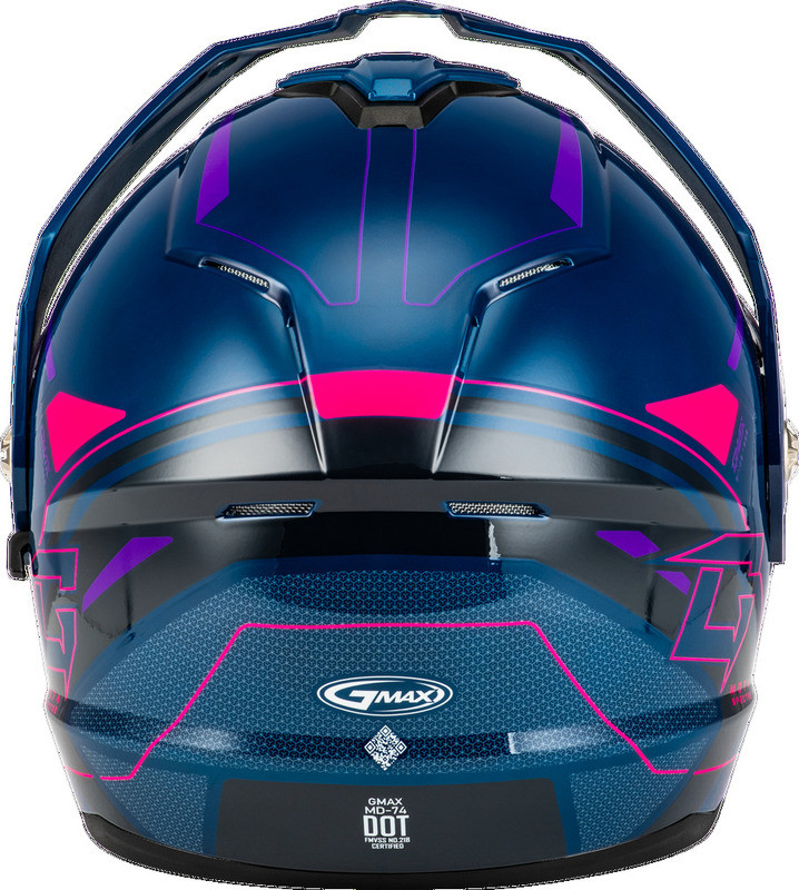 Gmax MD-74S Spectre Blue Pink Purple Electric Shield Helmet