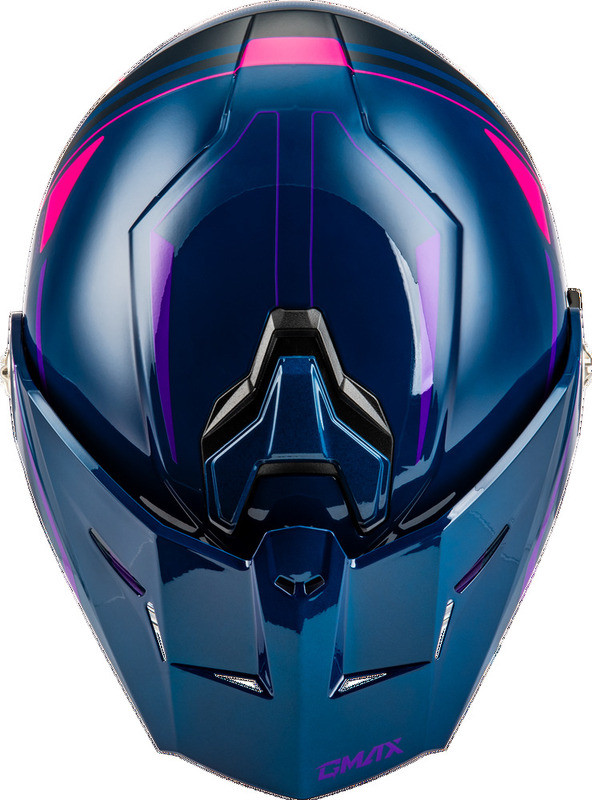 Gmax MD-74S Spectre Blue Pink Purple Electric Shield Helmet