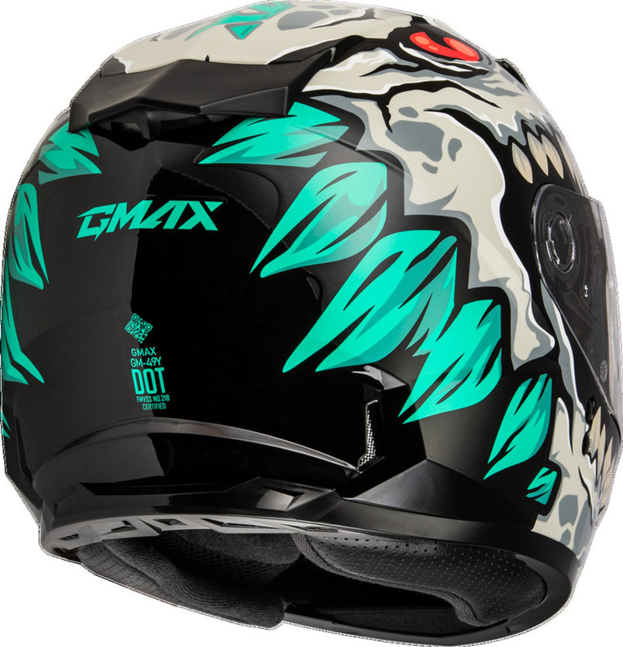 Gmax GM-49Y Drax Snow Silver Helmet