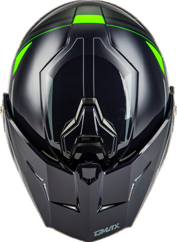 Gmax MD74S Spectre Grey Neon Green Electric Shield Helmet Speed Addicts