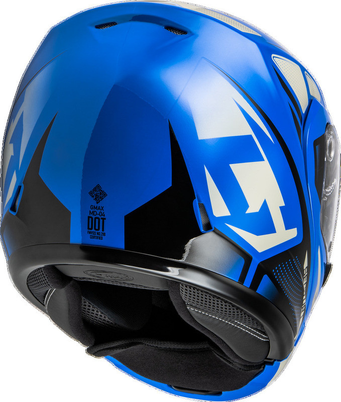 Gmax MD-04S Sector Blue Black Snow Helmet