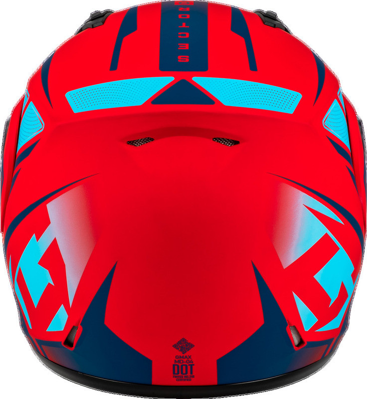 Gmax MD-04S Sector Red Blue Snow Helmet
