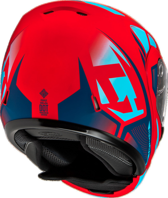Gmax MD-04S Sector Red Blue Snow Helmet