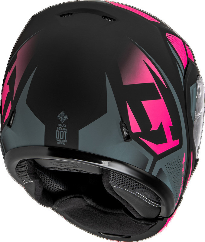 Gmax MD-04S Sector Black Pink Electric Shield Helmet