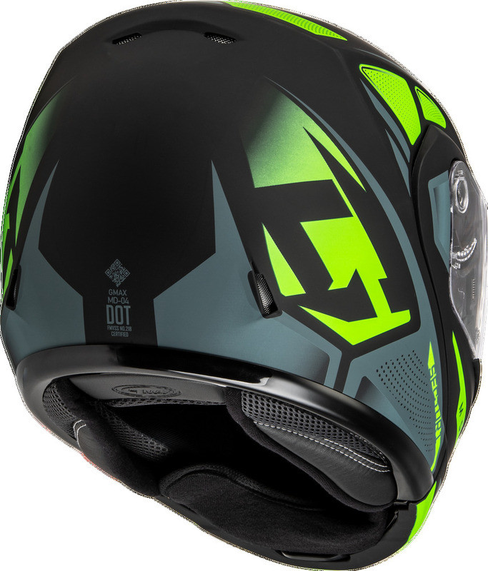 Gmax MD-04S Sector Black Hi-Vis Electric Shield Helmet