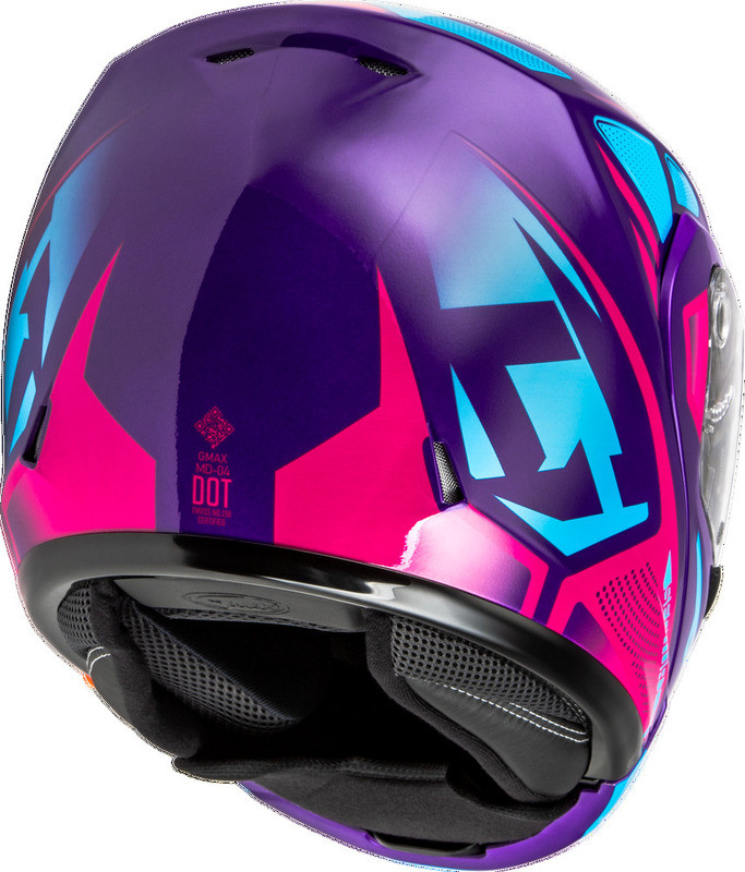 Gmax MD-04S Sector Violet Pink Snow Helmet