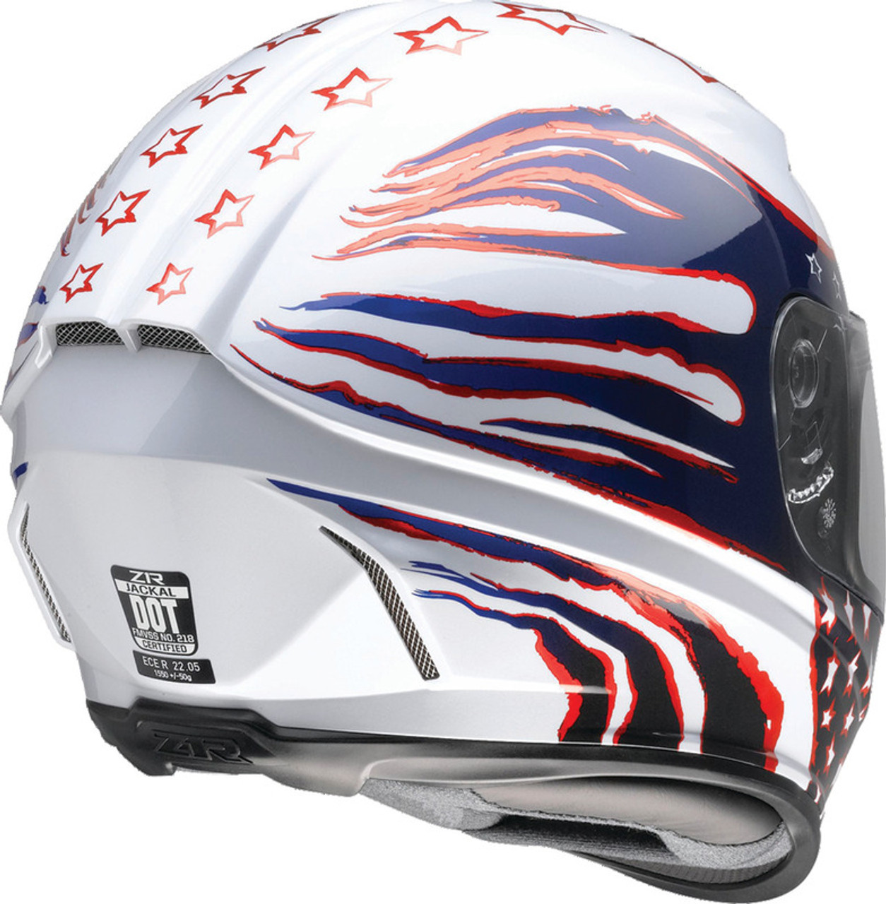 Z1R Jackal Patriot Red White Blue Helmet