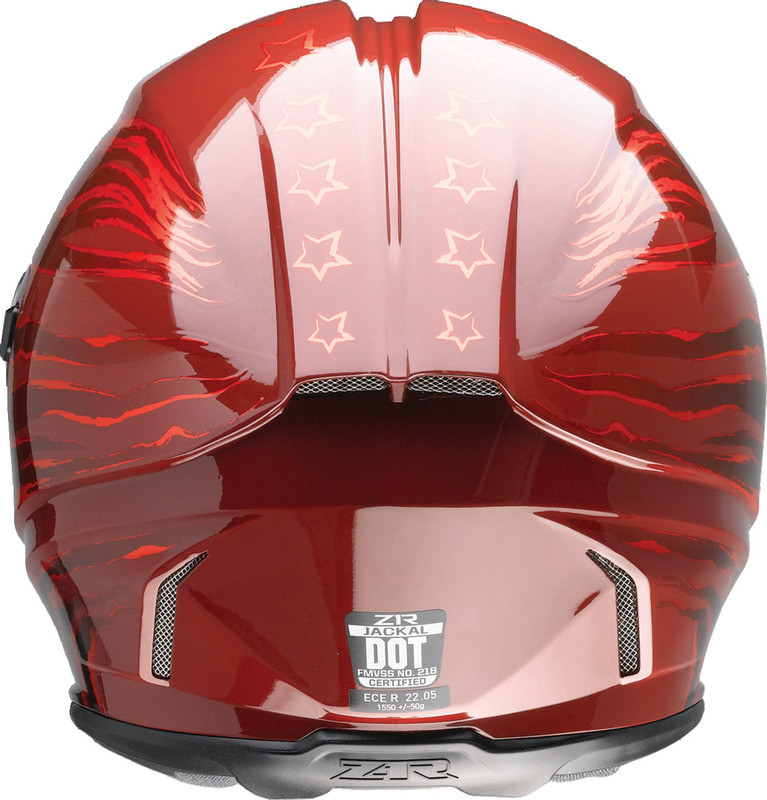 Z1R Jackal Patriot Red Helmet - Speed Addicts