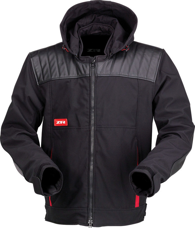 Z1R Armored Black Red Jacket