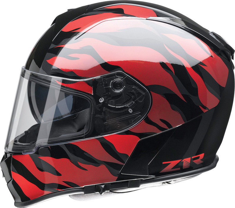 Z1R Warrant Panthera Black Red Helmet