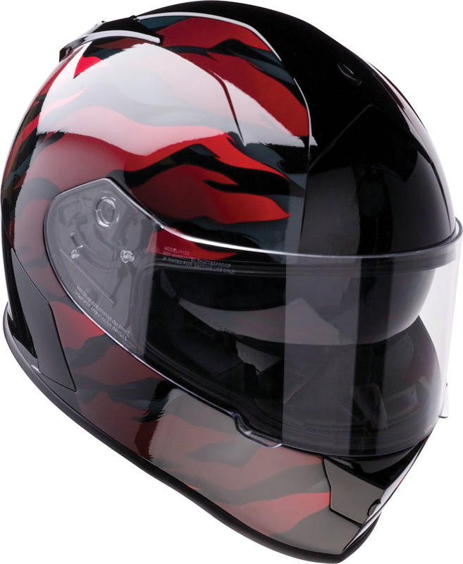 Z1R Warrant Panthera Black Red Helmet