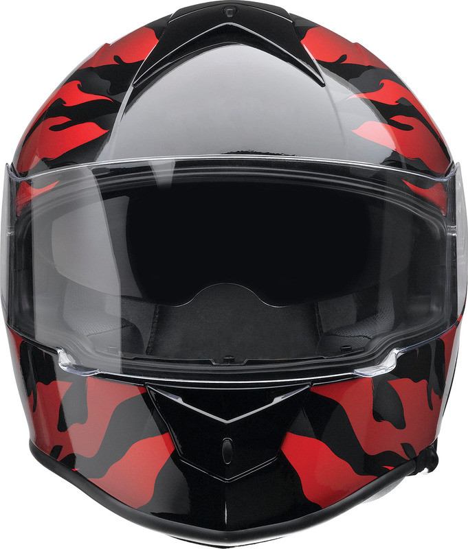 Z1R Warrant Panthera Black Red Helmet