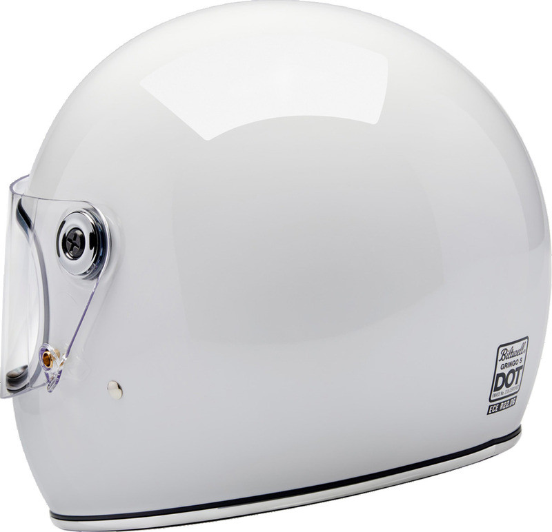 Biltwell Gringo S ECE 22.06 Gloss White Helmet