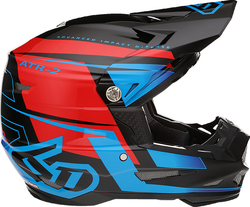 6D ATR-2 Mach Blue Red Black Helmet
