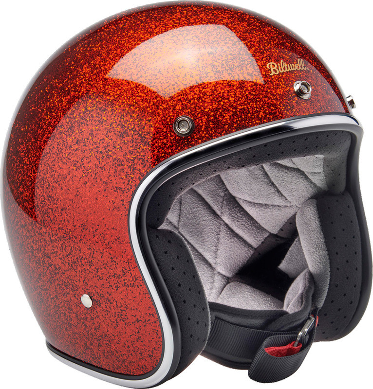 Biltwell Bonanza Rootbeer Megaflake Helmet