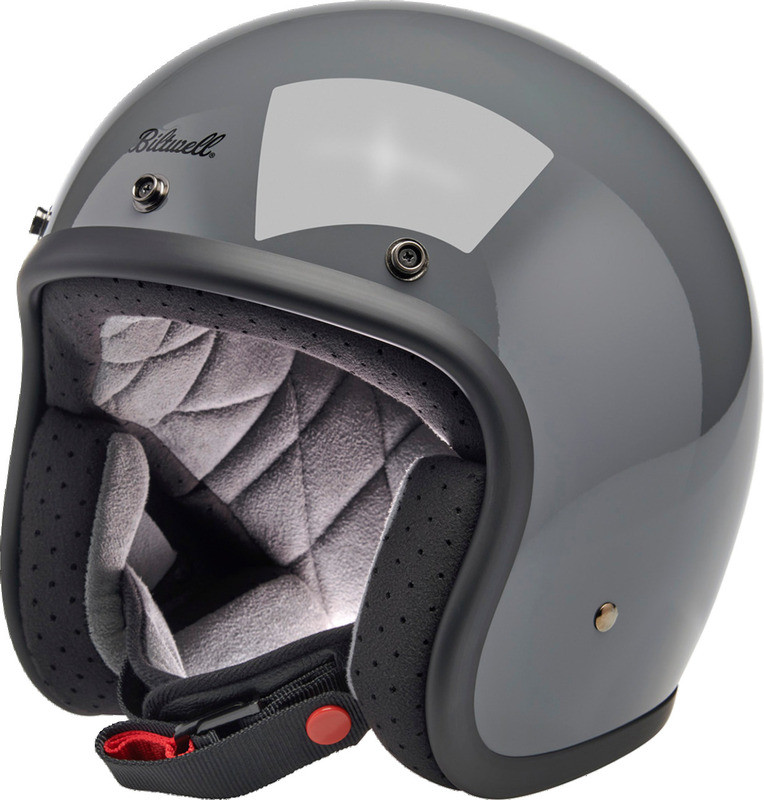 Biltwell Bonanza Gloss Storm Gray Helmet