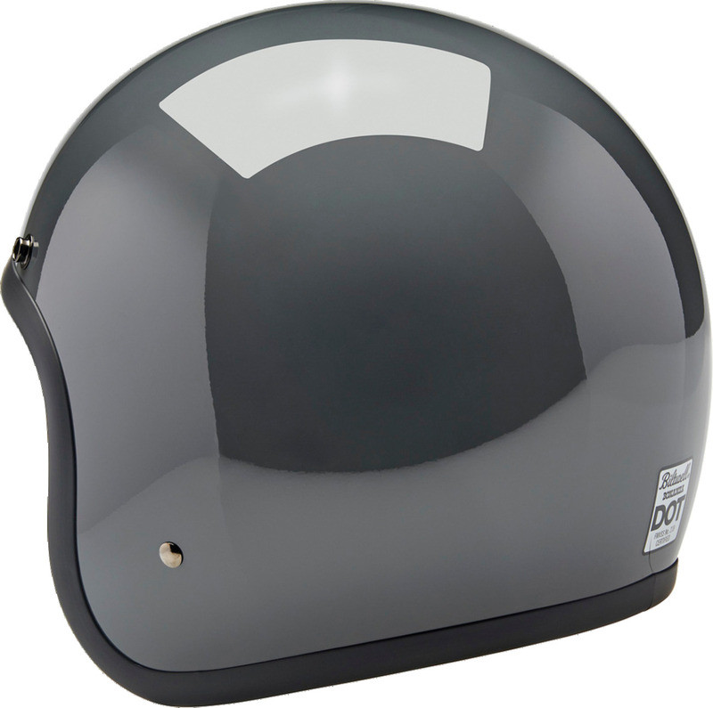 Biltwell Bonanza Gloss Storm Gray Helmet - Speed Addicts