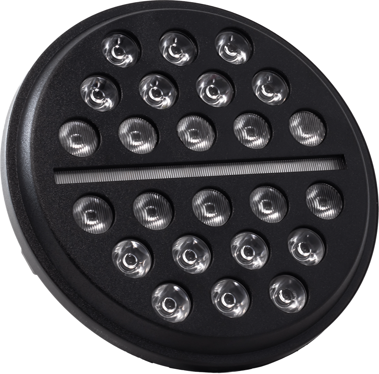 Letric Lighting Co 7" Led Buckshot Mini-Multi Black W/ Mnt Adapter - LLC-LHC-7B