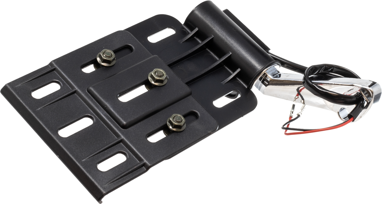 Letric Lighting Co Foldable Tag Mount W Light Blk/Chr - LLC-XLD-SMT