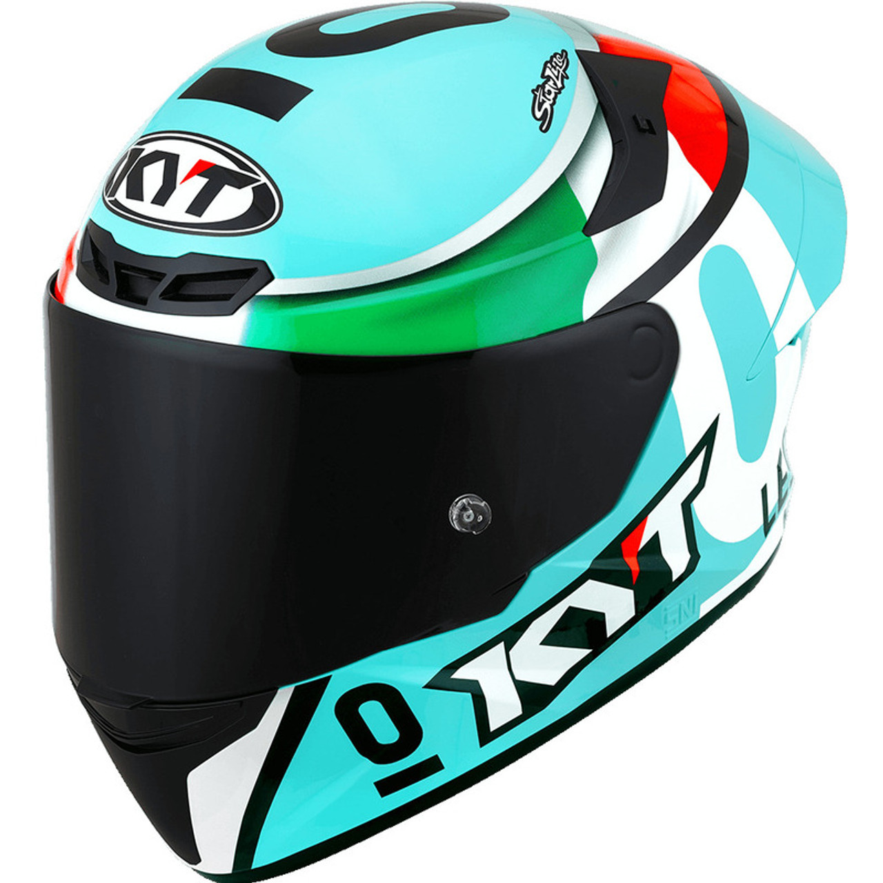 KYT TT Course Leopard Replica Tri Color Helmet Speed Addicts